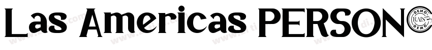 Las Americas PERSON字体转换